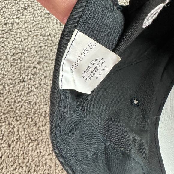 VINTAGE Camel Cigarettes Hat Mens OS Black White Joe Camel Snapback Cap 90s - Picture 10 of 10